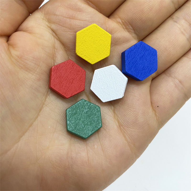 Board Game Impostor - 50 шт. деревянные шестиугольные призматические игровые