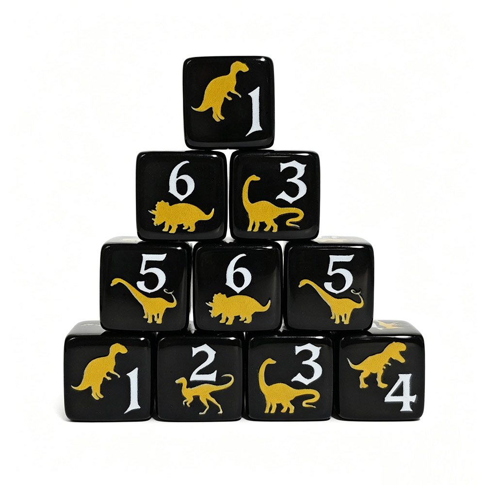 Board Game Print - Набор из 12 акриловых игральных костей