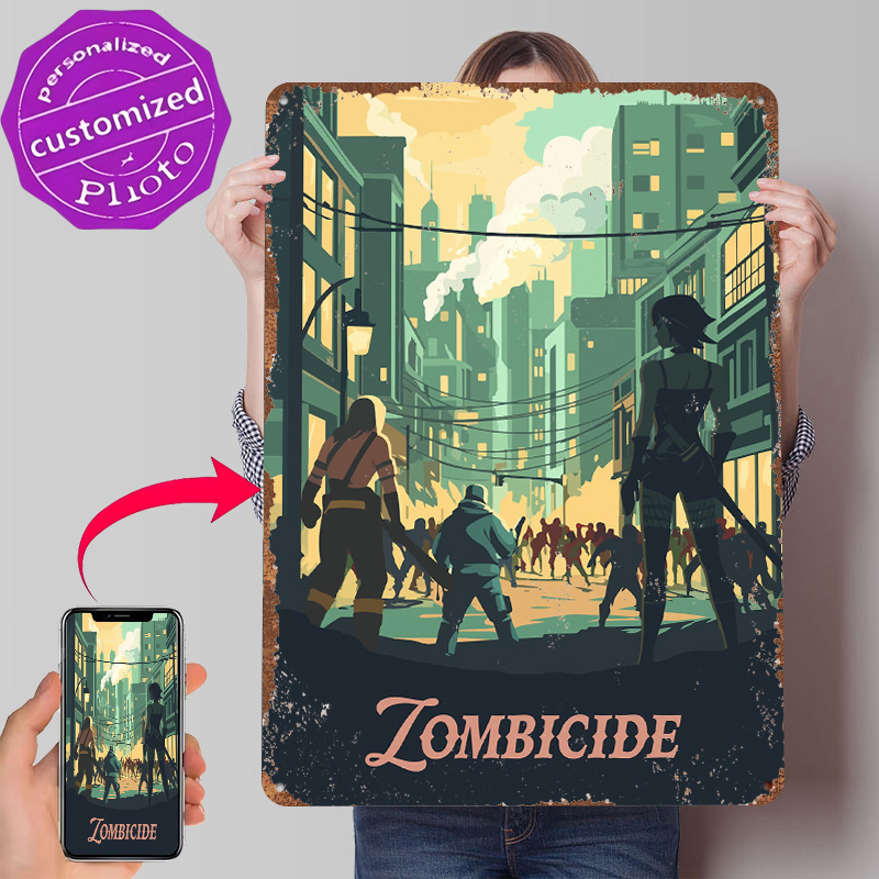 Board Game Zombicide - Металлический постер по мотивам настольной игры