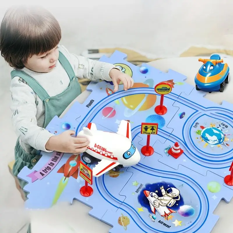Детский Развивающий пазл-трек, – обзор и цена Board Game Race Track