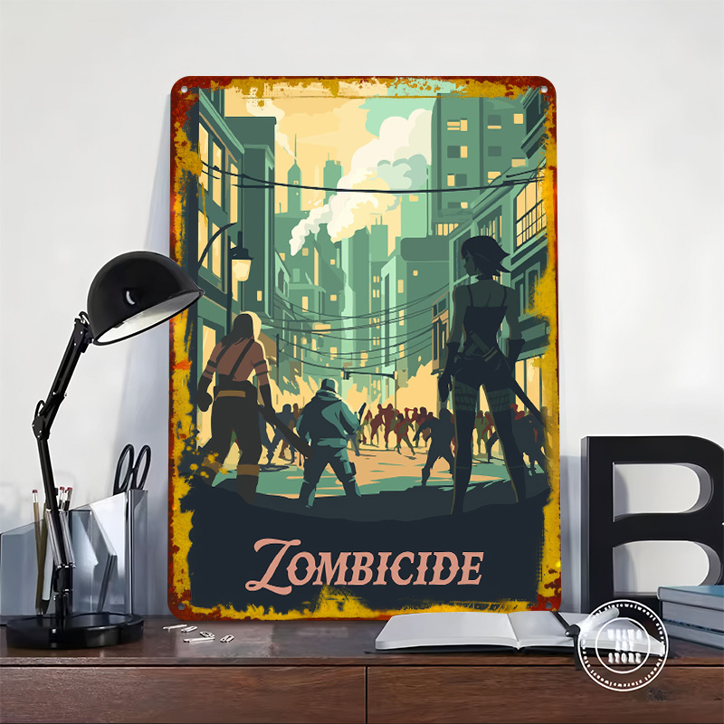 Металлическая табличка-постер  – обзор и цена Board Game Zombicide
