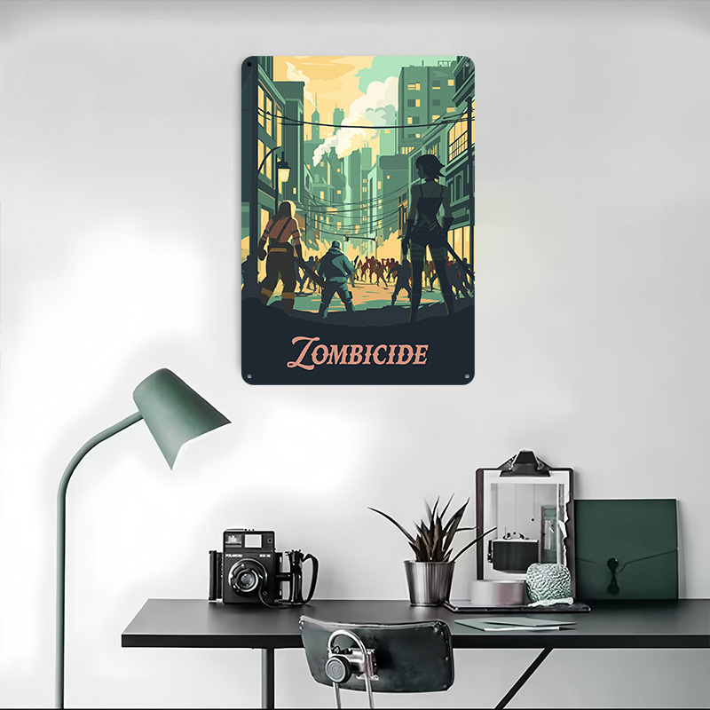Металлическая табличка-постер  – обзор и цена Board Game Zombicide