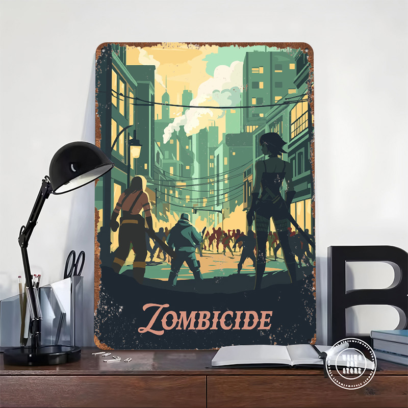 Металлический постер по мотива – обзор и цена Board Game Zombicide